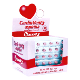 Cardio Vent 3 Aspirina 100mg 25 blíster x 30 comprimidos