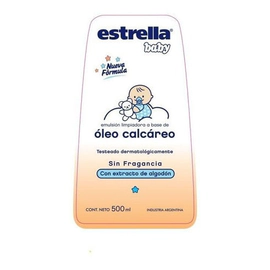 Estrella Baby Oleo Calcáreo Con Extracto De Algodón X 500 Ml