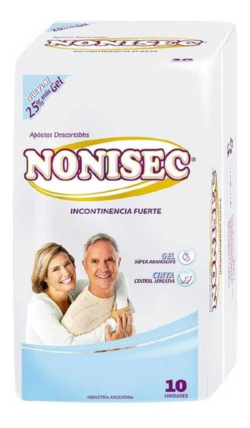 Nonisec Apósitos Incontinencia Fuerte Para Adultos 10 U