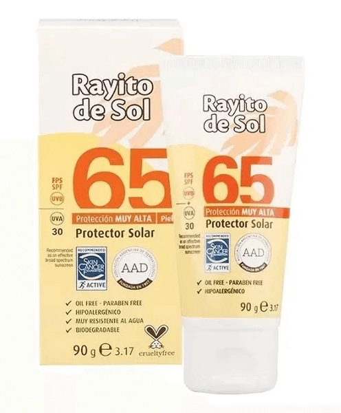 Rayito De Sol Protector Solar Fps 65 Biodegradable 90g