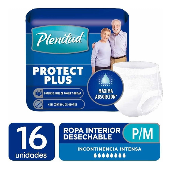 Plenitud Protect Plus Ropa Interior Talle P/m 16 Unidades