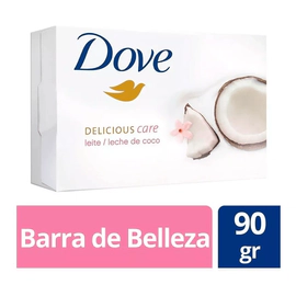 Jabon De Tocador Dove Leche De Coco Decilicius Care 90g.
