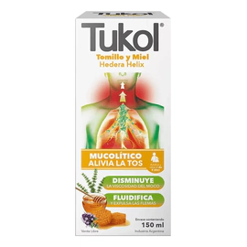 Jarabe Expectorante Tukol Miel Y Tomillo Alivia La Tos 150ml