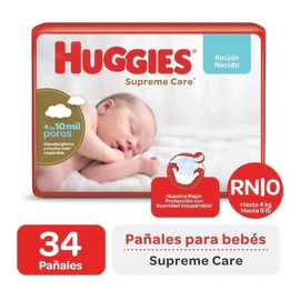 Huggies Pañales Supreme Care Megapack Tamaño Recién Nacido