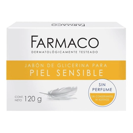 Farmaco Glicerina Jabón En Barra Piel Sensible 120g