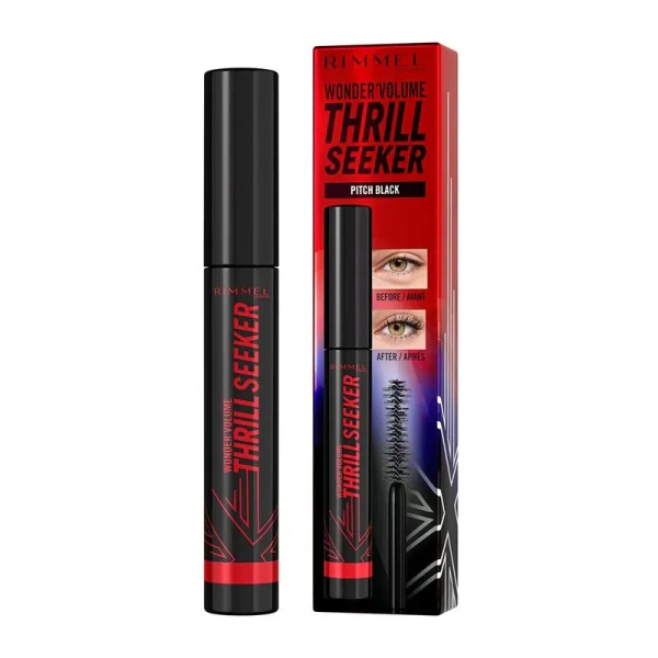 Mascara de pestañas wonder volume thrill seeker pitch black