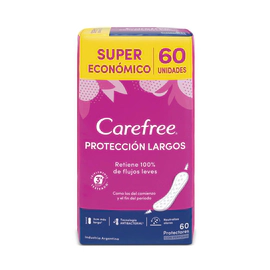Carefree Protección Largos Protectores Diarios X 60 Unidades
