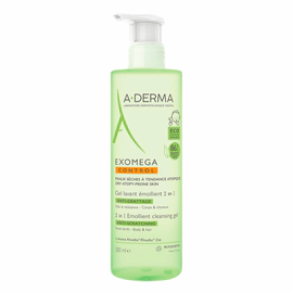Aderma Exomega Control Gel Emoliente Corporal 2 En 1 500ml