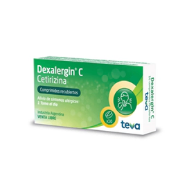 Dexalergin C Alivio de Síntomas de Alergia 10 comprimidos