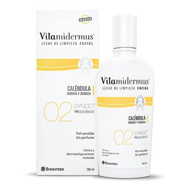 Vitamidermus Leche De Limpieza Facial Hidrata Suaviza 180ml