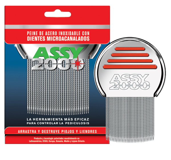 Assy Peine 2000 para Piojos de Acero Dientes Microacanalados
