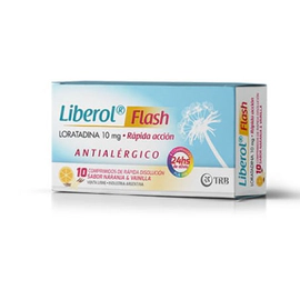 Liberol Flash Naranja y Vainilla Antialérgico x10 comprimidos