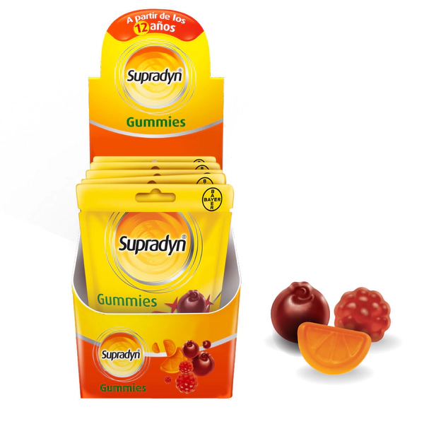 Supradyn Gummies Suplemento Multivitamínico Q10 6 Sachets x 25u
