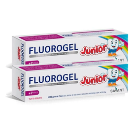Fluorogel Junior +7 Años Tutti Frutti Gel Dental 60g 2 Unidades