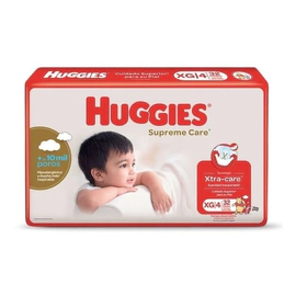 Huggies Supreme Care Unisex Pañales Xg 32 unidades