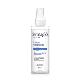 Dermaglos Facial Tónico Hidratante Descongestivo 200ml