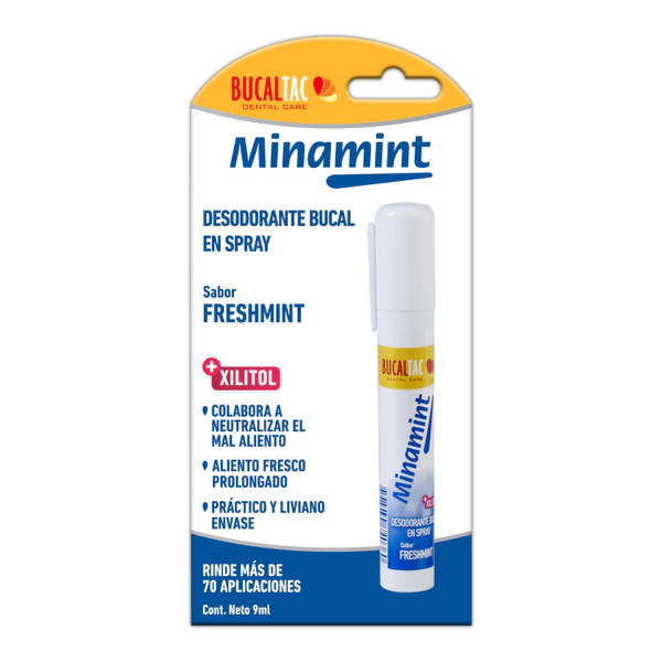 Bucal Tac Minamint Desodorante Bucal En Spray Sabor Fresmint