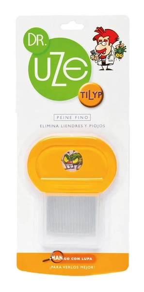 Dr Uze Tilyp Peine Fino Con Lupa Elimina Liendres Piojos 1u