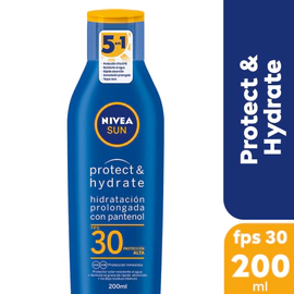 Protector solar humectante en loción NIVEA SUN Protect & Hydrate FPS 30 x 200 ml