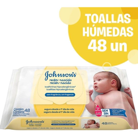 Toallitas Humedas Johnson's Baby Recién Nacido X48