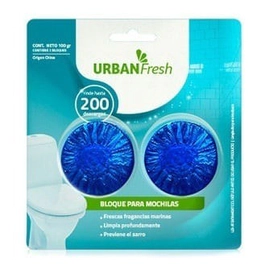 Urban Fresh Bloque Mochila De Inodoro 2u 200 Descargas C/u