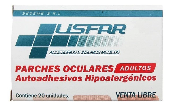 Lisfar Parche Oculares Adultos 20 Unidades