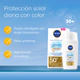 Protector solar facial NIVEA SUN Ultra Light Daily Fluid Tono Claro FPS 50+ para