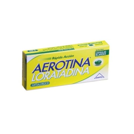 Aerotina Rápida Acción Loratadina x7 cápsulas blandas