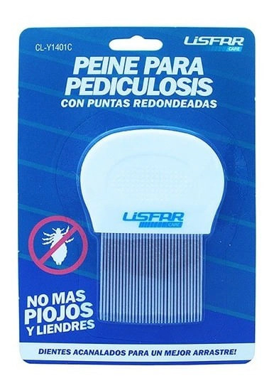 Lisfar Peine Para Piojos Mango Plástico