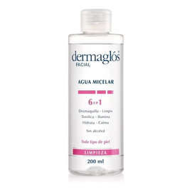 Dermaglós Facial Agua Micelar 6 En 1 X 200ml
