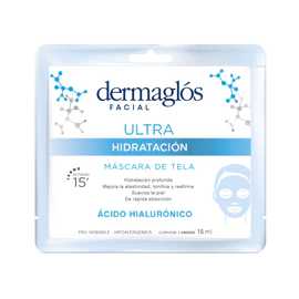 Dermaglós Máscara De Tela Ultra Hidratación 15ml. 1 Unidad