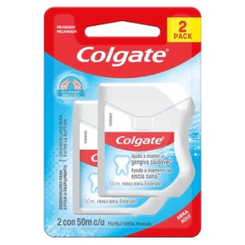 Colgate Hilo Dental Encerado 50m Promo Lleve 2 Pague 1