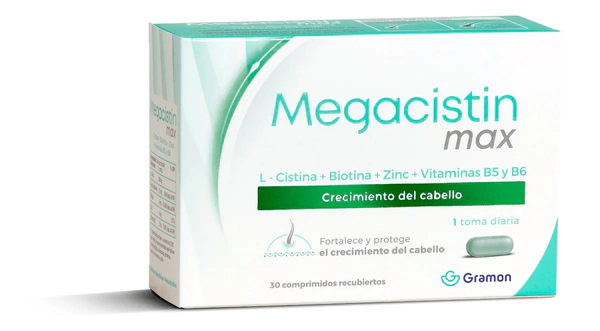 Megacistin Max fortalecedor anticaída 30 comprimidos