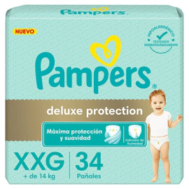 Pampers Premium Care Hipoalergénico Xxg X 34 Pañales