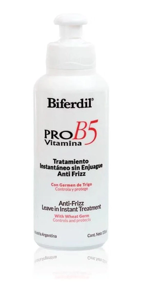 Tratamiento Anti Frizz Sin Enjuague Biferdil Pro Vitamina B5