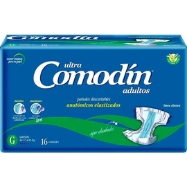 Comodin Ultra Adulto Pañal Anatómico Grande 16 Un