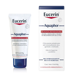 Pomada reparadora Eucerin Aquaphor para piel seca x 55 ml