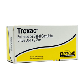 Troxac Inflamacion De La Prostata  32 Capsulas