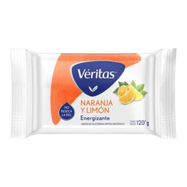 Veritas Jabón En Barra Naranja Y Limón Energizante 120g