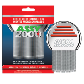 Assy Peine 2000 para Piojos de Acero Dientes Microacanalados