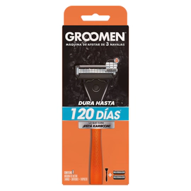 Máquina de Afeitar GROOMEN 300  SISTEMA MANGO + 2 REPUESTOS