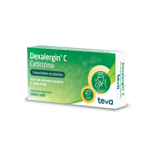 Dexalergin C Alivio de Síntomas de Alergia 10 comprimidos