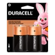 Pilas Alcalinas Duracell tipo D Blister de 2 unidades