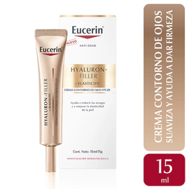 Contorno de ojos antiedad Eucerin HYALURON-FILLER + Elasticity FPS 20 Todo tipo