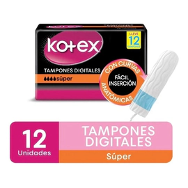 Kotex Tampones Digitales Super 12 Unidades