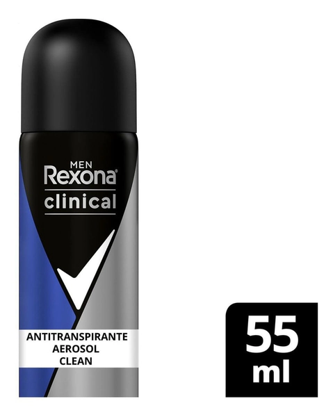 Rexona Clinical Men Clean Mini Antitranspirante X 55 Ml