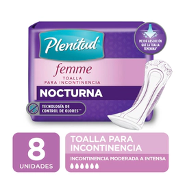 Plenitud Femme Toalla Nocturna 8 Unidades