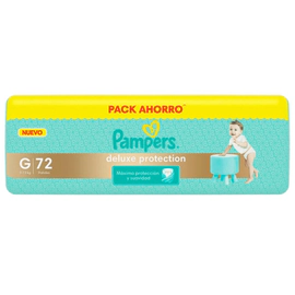 Pampers Pañales Deluxe Protection Grandes 72 Unidades