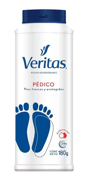 Veritas Polvo Desodorante Pédico 180g