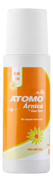 Atomo Árnica Con Aloe Vera Roll On 90 G